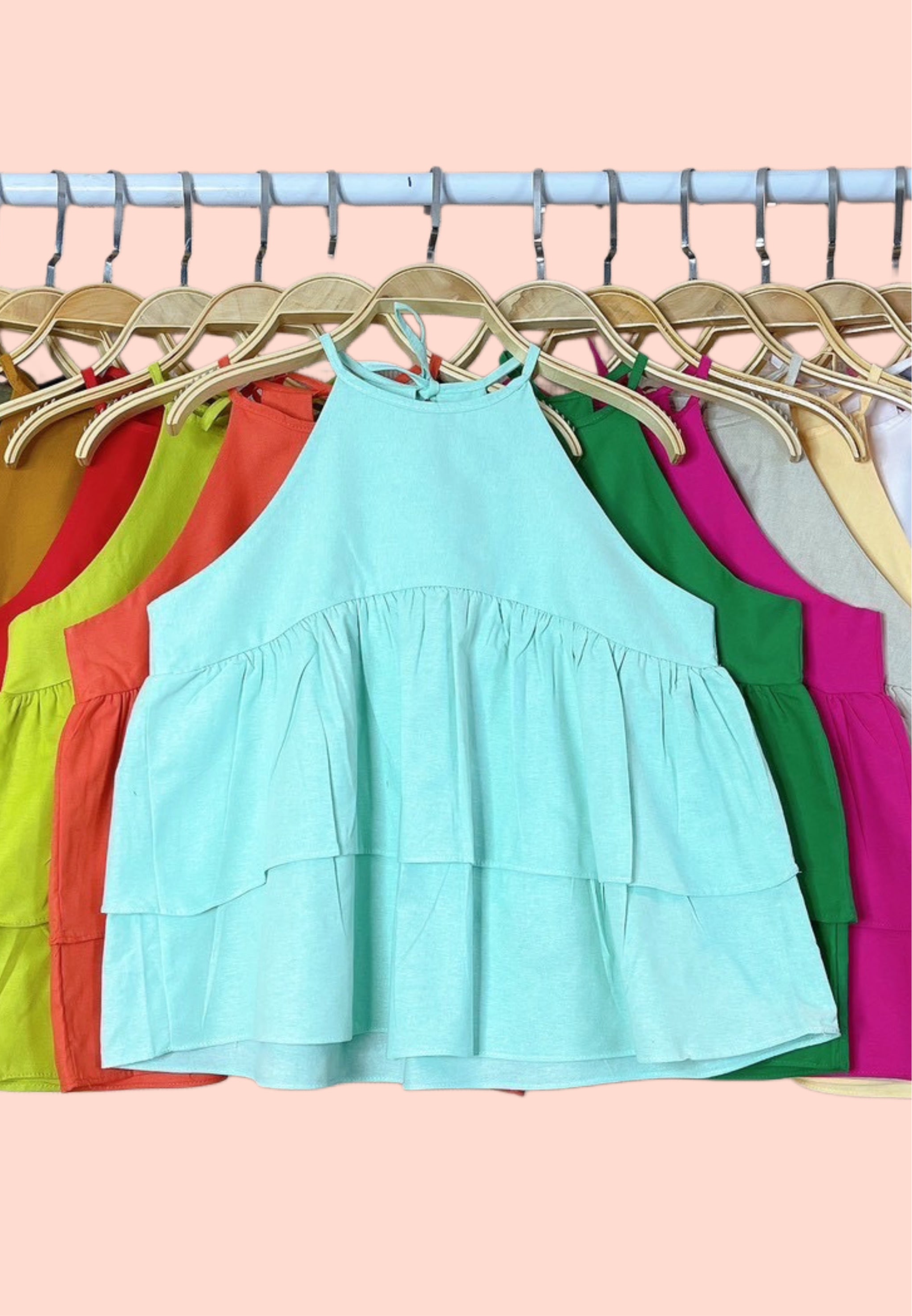 Tiered Sleeveless Top