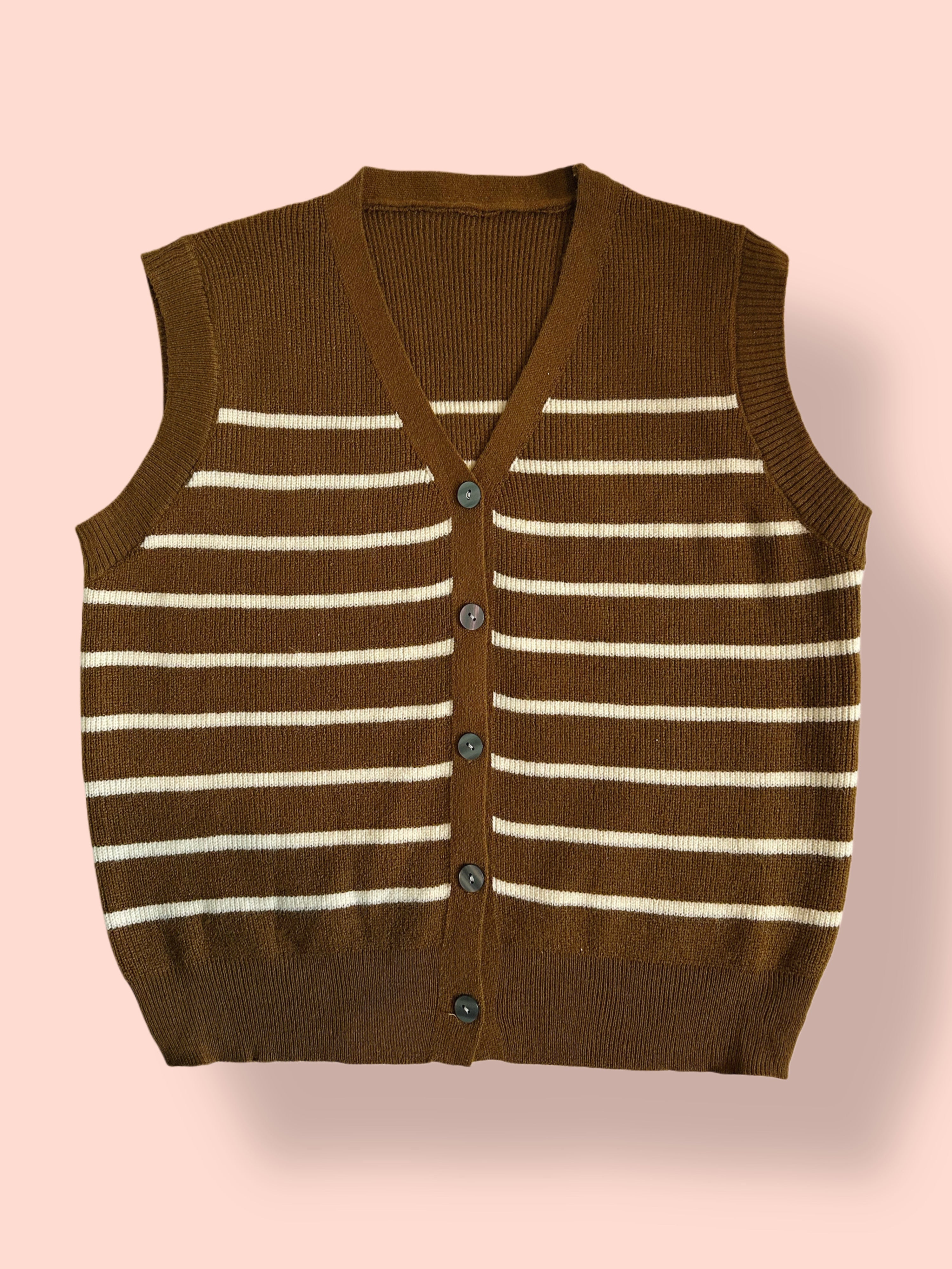 Classic Striped Knit Vest